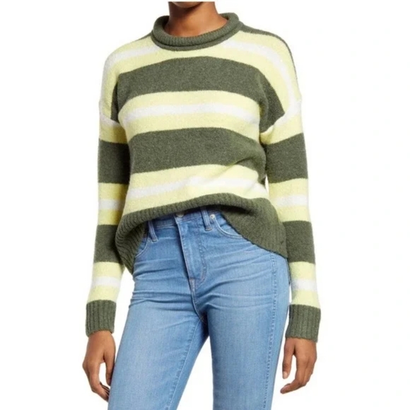 Madewell Striped Fulton Pullover - Picture 1 of 5
